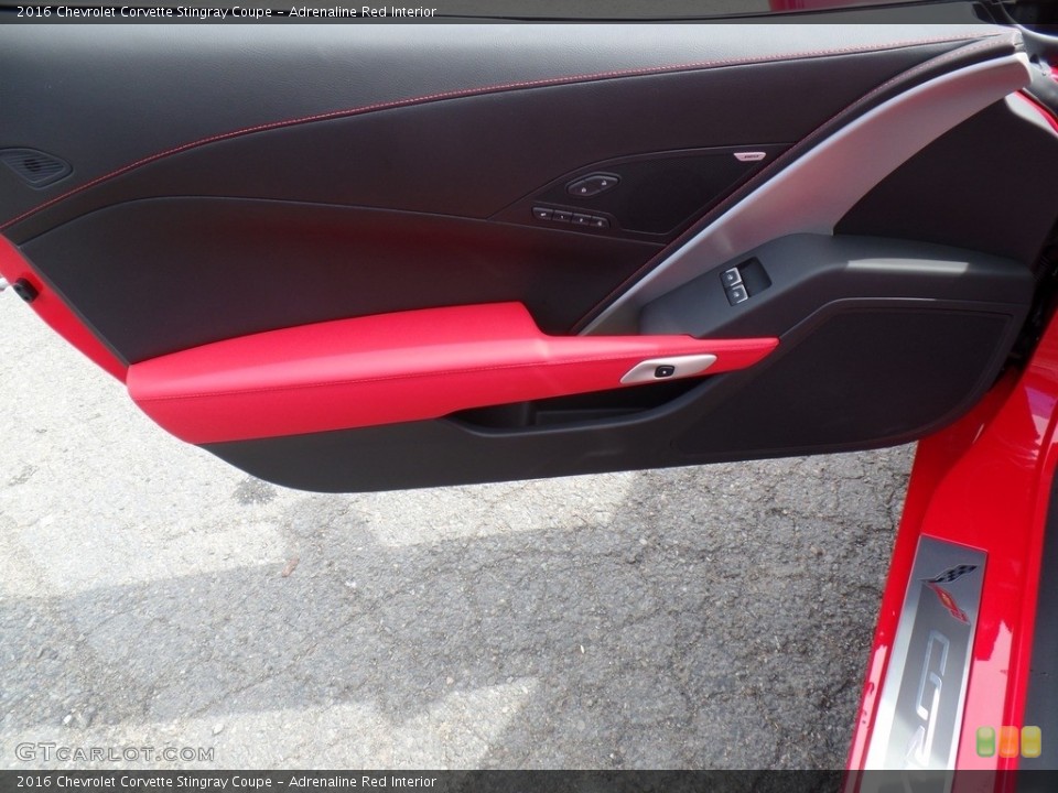 Adrenaline Red Interior Door Panel for the 2016 Chevrolet Corvette Stingray Coupe #111963382