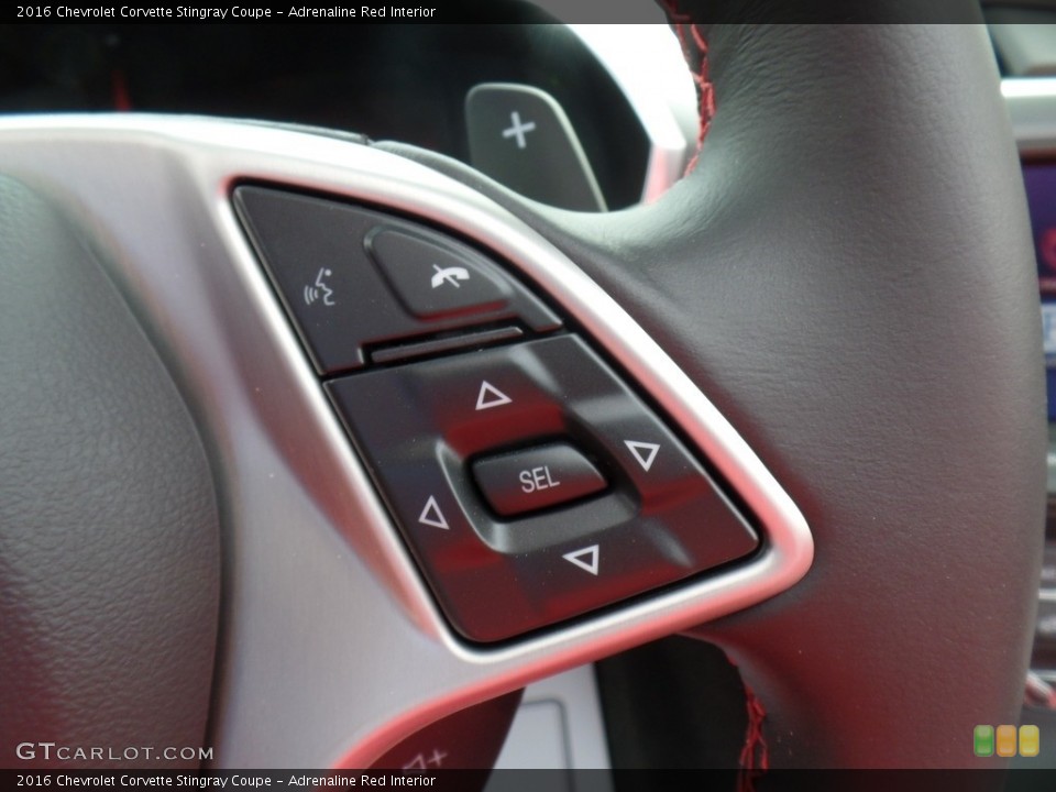 Adrenaline Red Interior Controls for the 2016 Chevrolet Corvette Stingray Coupe #111963529