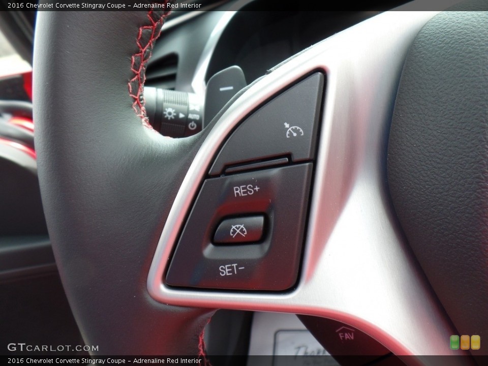 Adrenaline Red Interior Controls for the 2016 Chevrolet Corvette Stingray Coupe #111963550