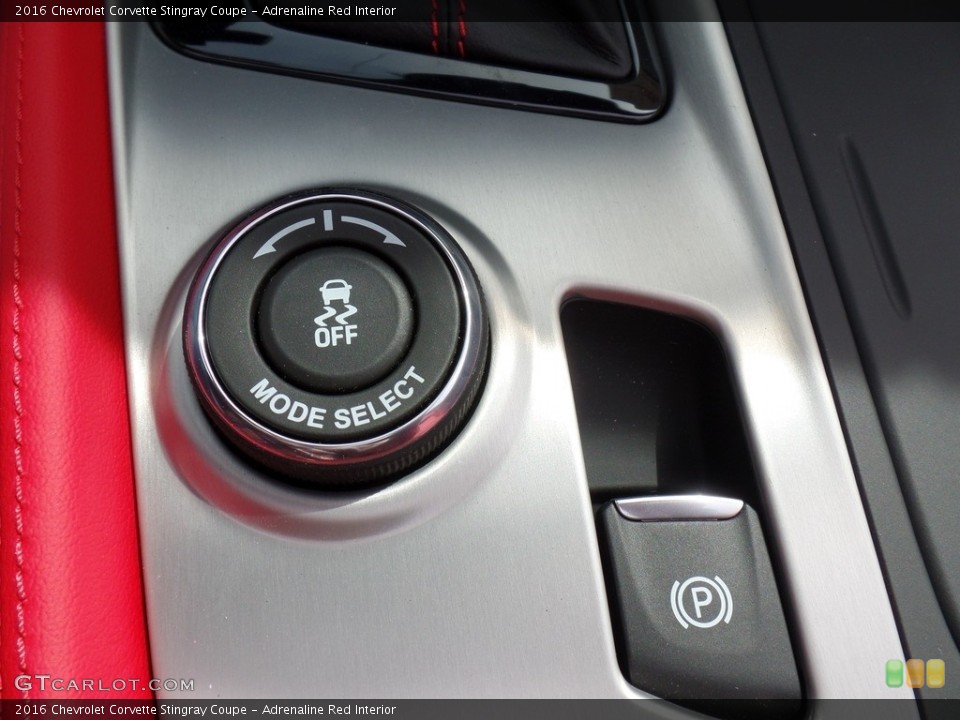 Adrenaline Red Interior Controls for the 2016 Chevrolet Corvette Stingray Coupe #111964042