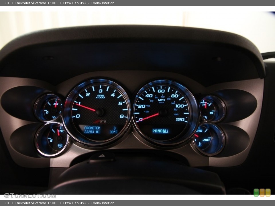 Ebony Interior Gauges for the 2013 Chevrolet Silverado 1500 LT Crew Cab 4x4 #111964075