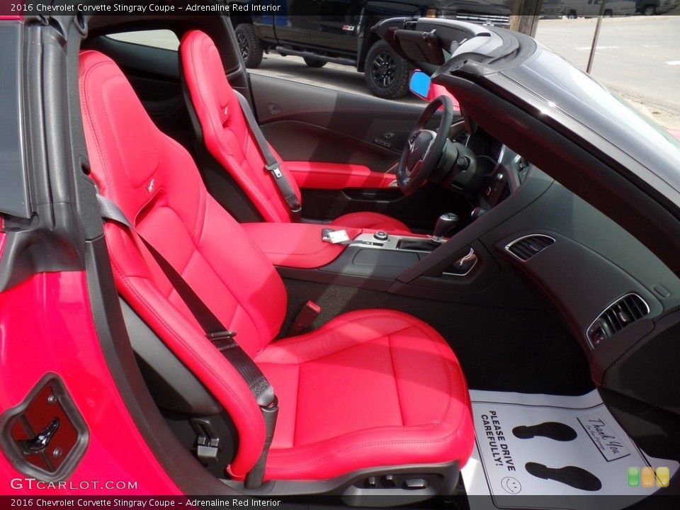 Adrenaline Red Interior Front Seat for the 2016 Chevrolet Corvette Stingray Coupe #111964201