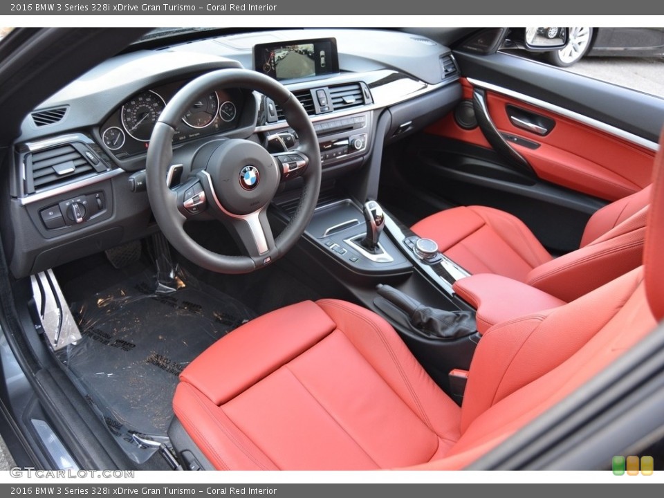 Coral Red Interior Prime Interior for the 2016 BMW 3 Series 328i xDrive Gran Turismo #111991668