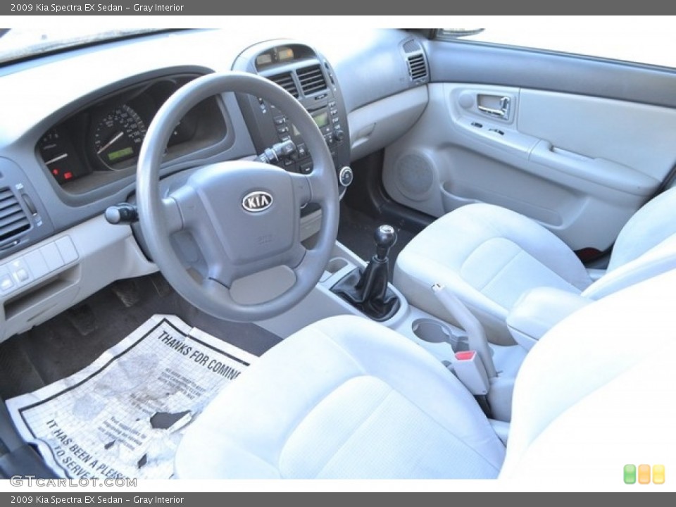 Gray Interior Photo for the 2009 Kia Spectra EX Sedan #112000587