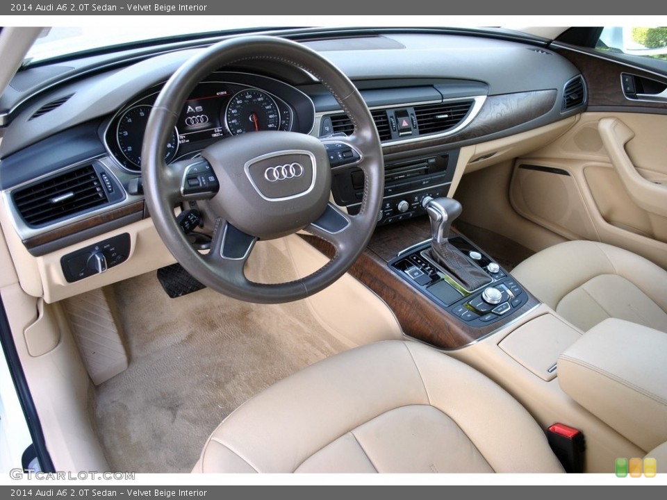 Velvet Beige Interior Photo for the 2014 Audi A6 2.0T Sedan #112003287