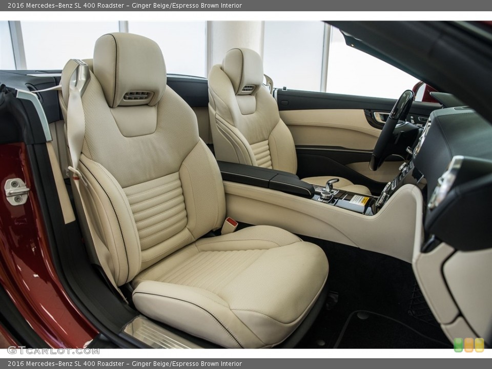 Ginger Beige/Espresso Brown Interior Photo for the 2016 Mercedes-Benz SL 400 Roadster #112030433
