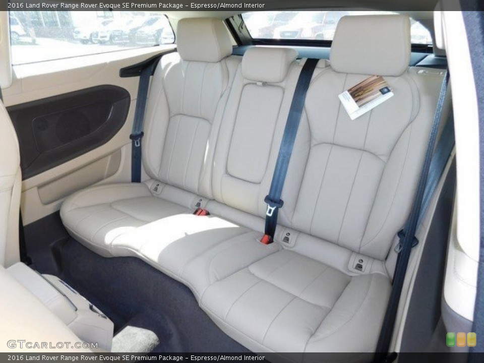 Espresso/Almond Interior Rear Seat for the 2016 Land Rover Range Rover Evoque SE Premium Package #112035439