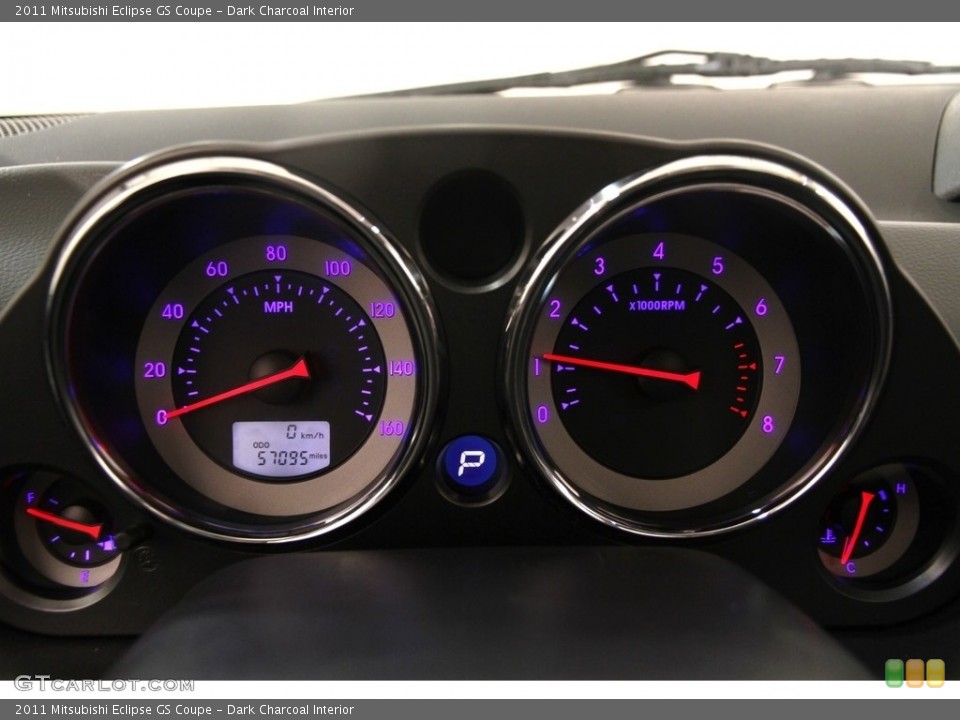 Dark Charcoal Interior Gauges for the 2011 Mitsubishi Eclipse GS Coupe #112040008