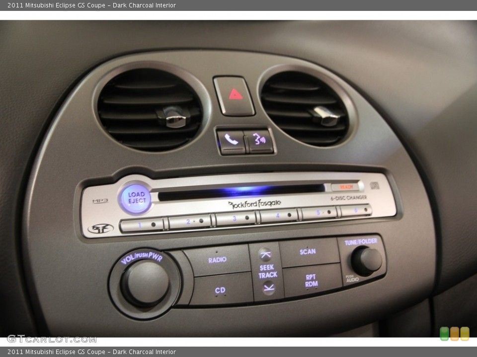 Dark Charcoal Interior Controls for the 2011 Mitsubishi Eclipse GS Coupe #112040053