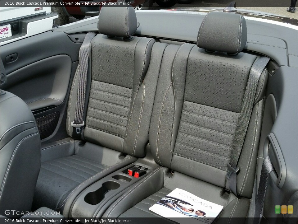 Jet Black/Jet Black Interior Rear Seat for the 2016 Buick Cascada Premium Convertible #112045168