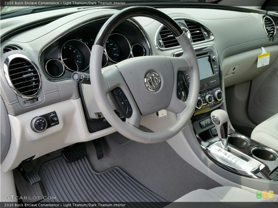 Light Titanium/Dark Titanium Interior Prime Interior for the 2016 Buick Enclave Convenience #112047763