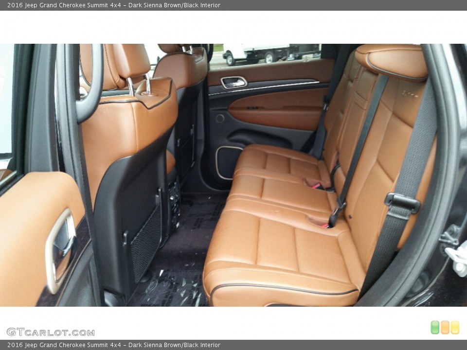 Dark Sienna Brown/Black Interior Rear Seat for the 2016 Jeep Grand Cherokee Summit 4x4 #112049431
