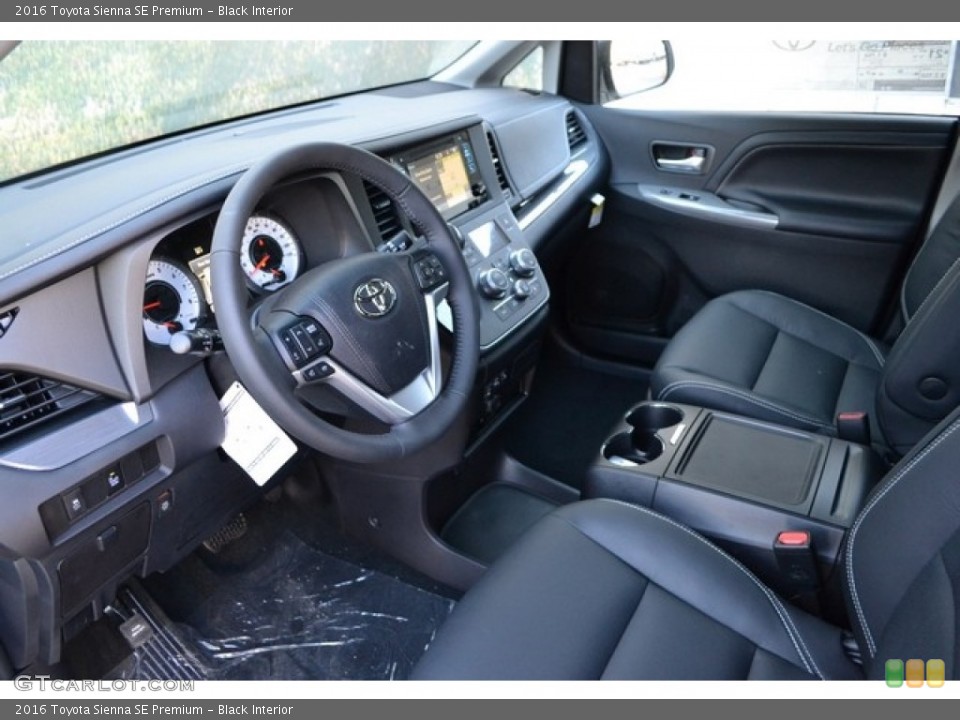 Black Interior Photo for the 2016 Toyota Sienna SE Premium #112059143