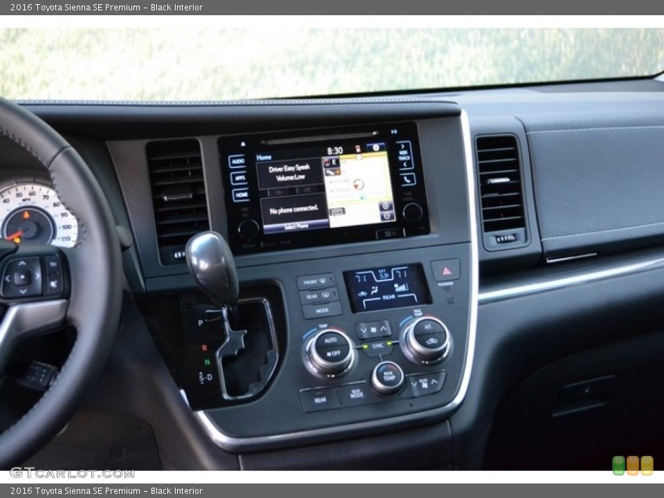 Black Interior Controls for the 2016 Toyota Sienna SE Premium #112059164