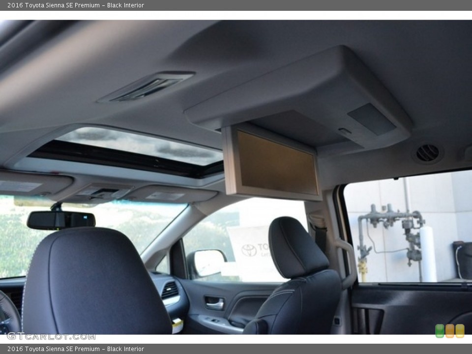 Black Interior Entertainment System for the 2016 Toyota Sienna SE Premium #112059239