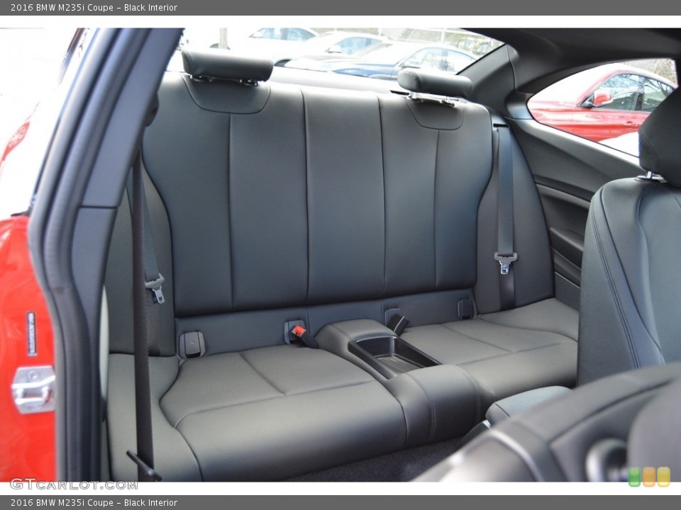 Black Interior Rear Seat for the 2016 BMW M235i Coupe #112063982