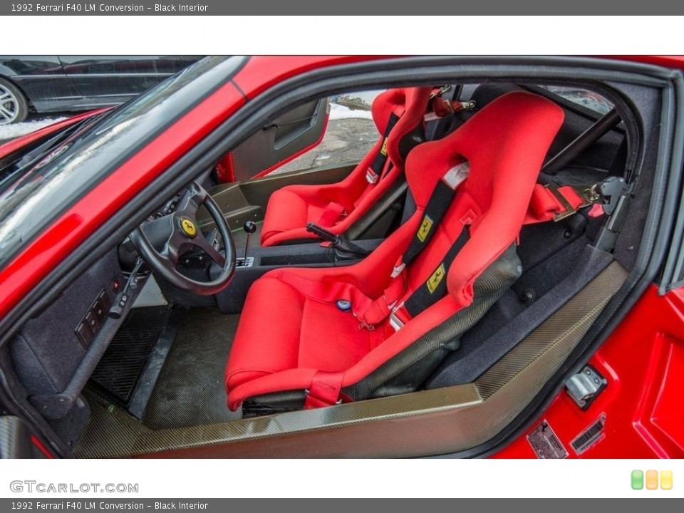 Black Interior Photo for the 1992 Ferrari F40 LM Conversion #112077938