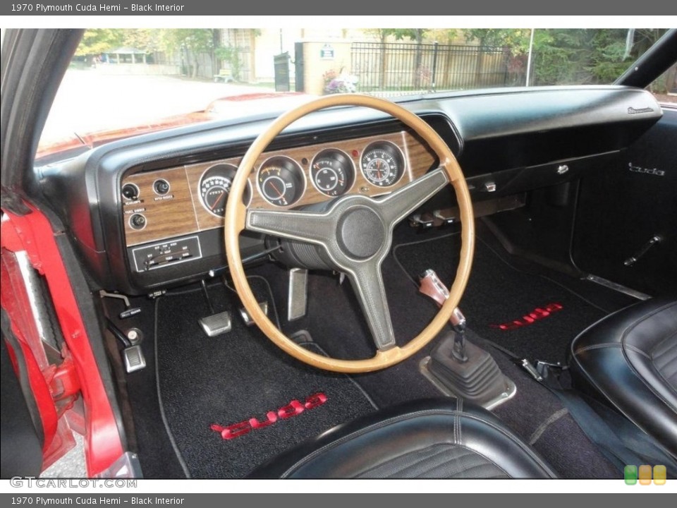 Black Interior Photo for the 1970 Plymouth Cuda Hemi #112079111