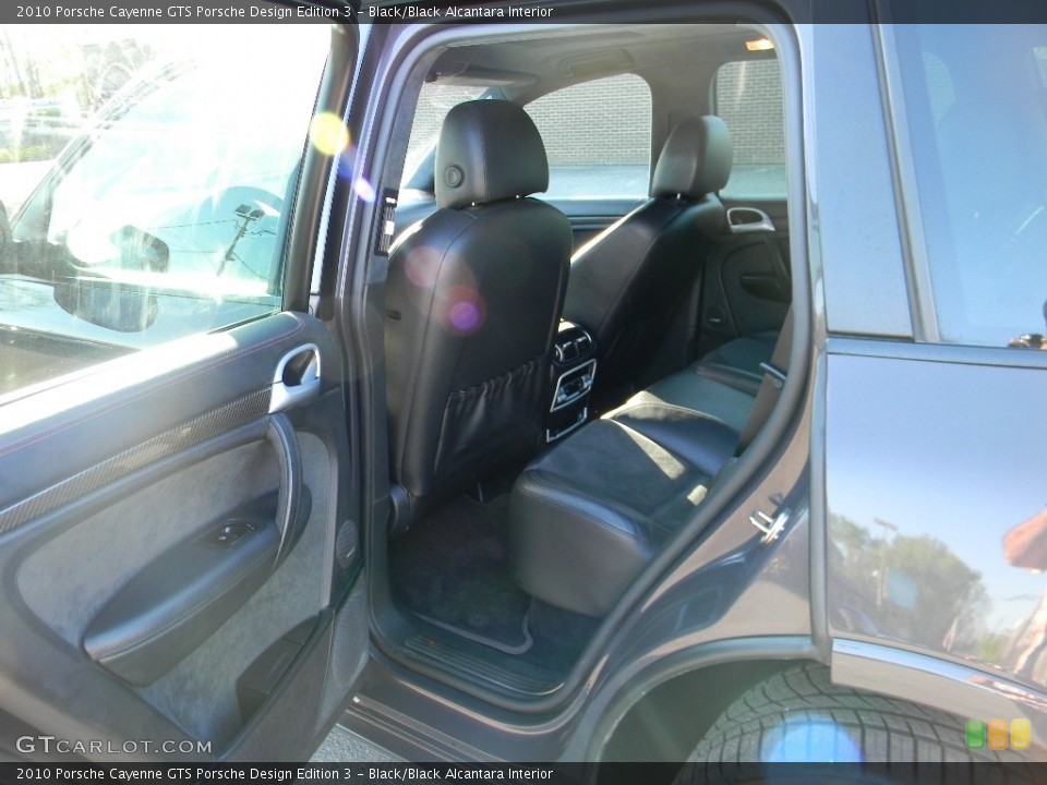 Black/Black Alcantara Interior Rear Seat for the 2010 Porsche Cayenne GTS Porsche Design Edition 3 #112086677