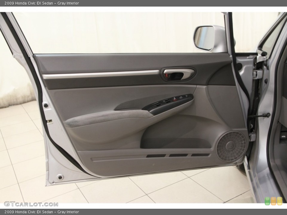 Gray Interior Door Panel for the 2009 Honda Civic EX Sedan #112107745