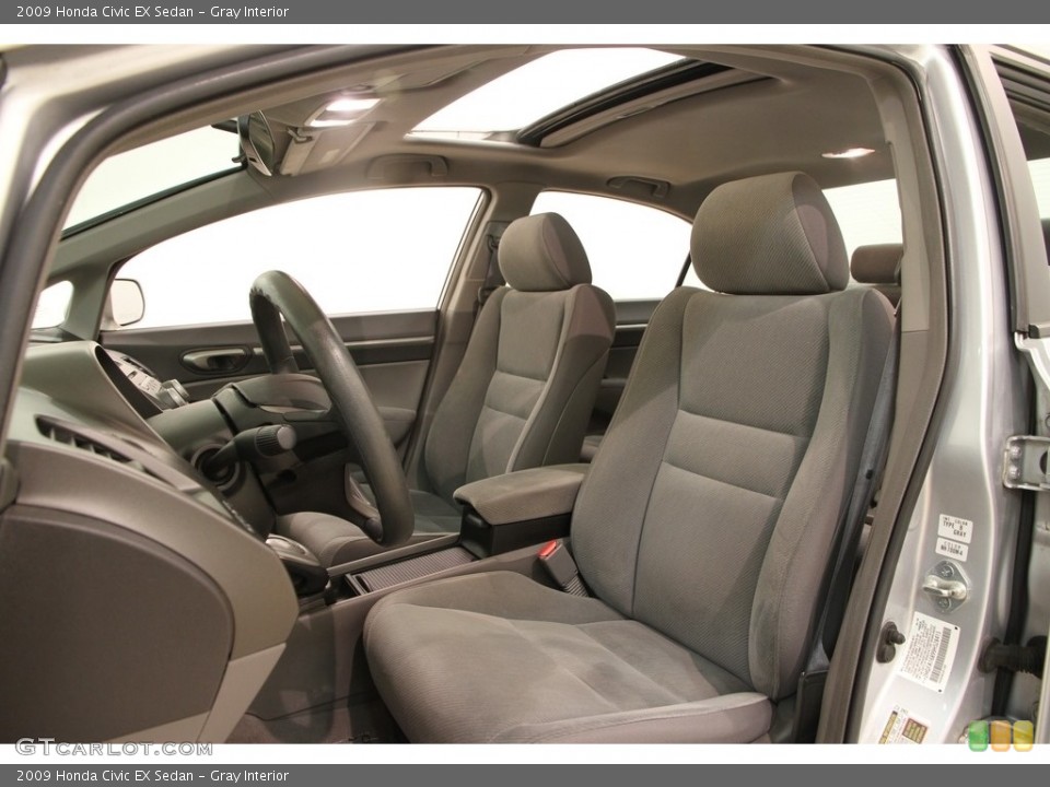 Gray Interior Front Seat for the 2009 Honda Civic EX Sedan #112107758