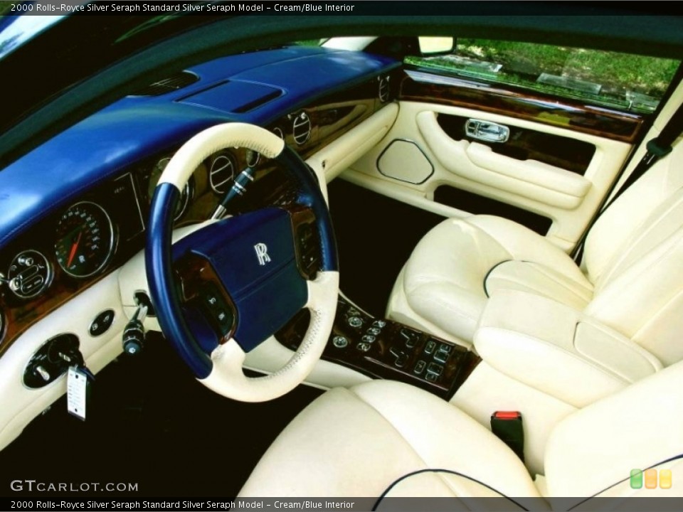 Cream/Blue Interior Photo for the 2000 Rolls-Royce Silver Seraph  #112118171