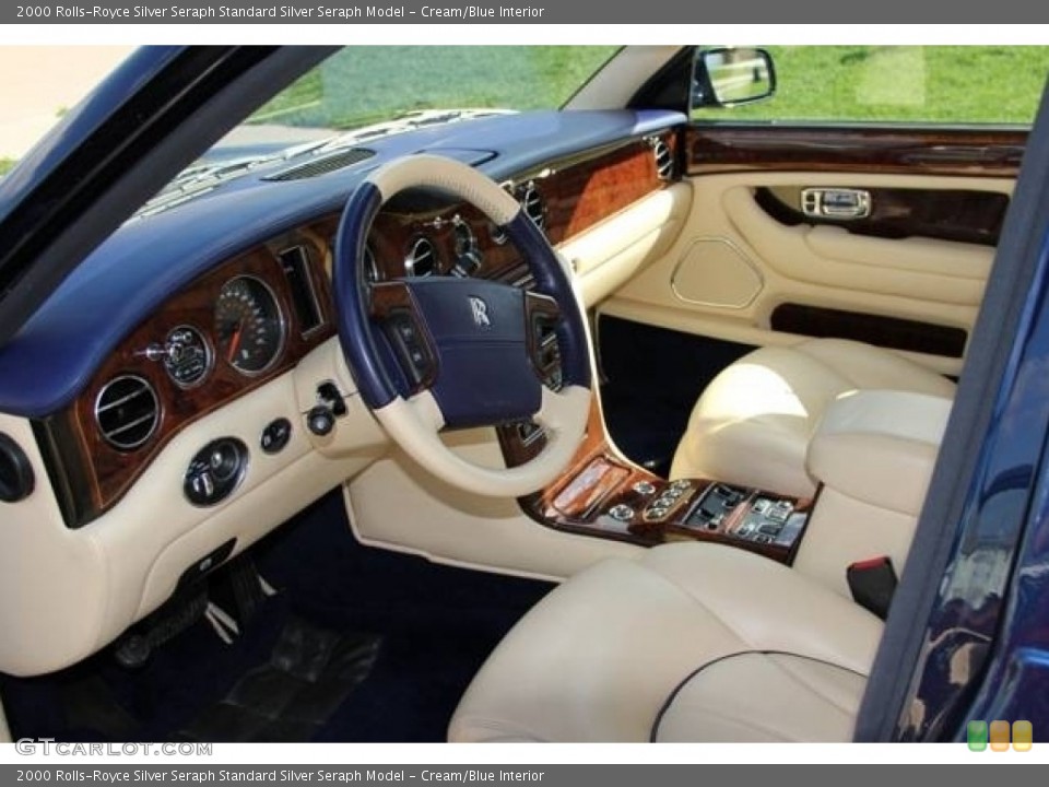 Cream/Blue Interior Front Seat for the 2000 Rolls-Royce Silver Seraph  #112118194