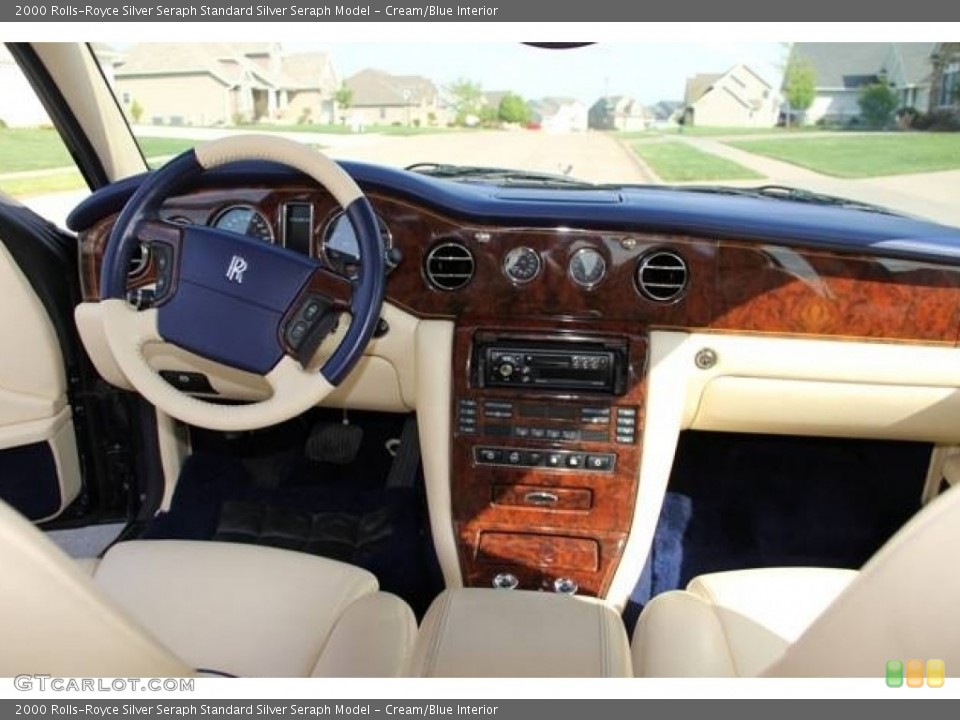 Cream/Blue Interior Dashboard for the 2000 Rolls-Royce Silver Seraph  #112118212