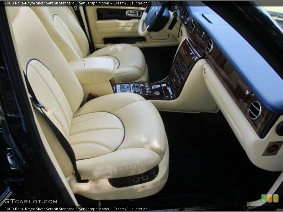 Cream/Blue Interior Front Seat for the 2000 Rolls-Royce Silver Seraph  #112118239