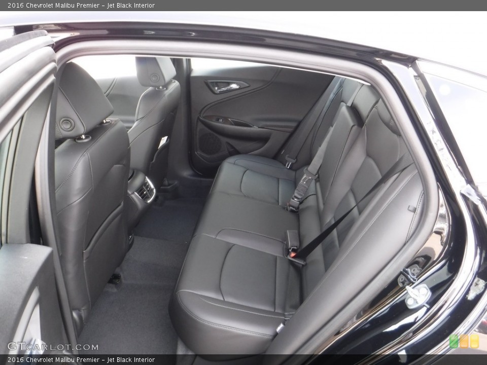 Jet Black Interior Rear Seat for the 2016 Chevrolet Malibu Premier #112142896