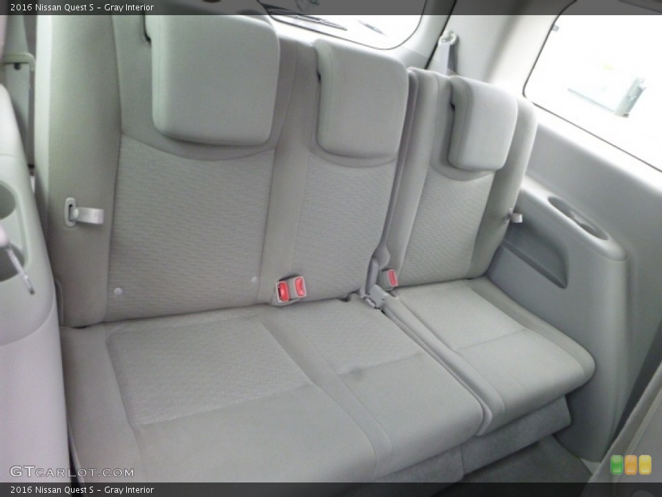 Gray Interior Rear Seat for the 2016 Nissan Quest S #112143419