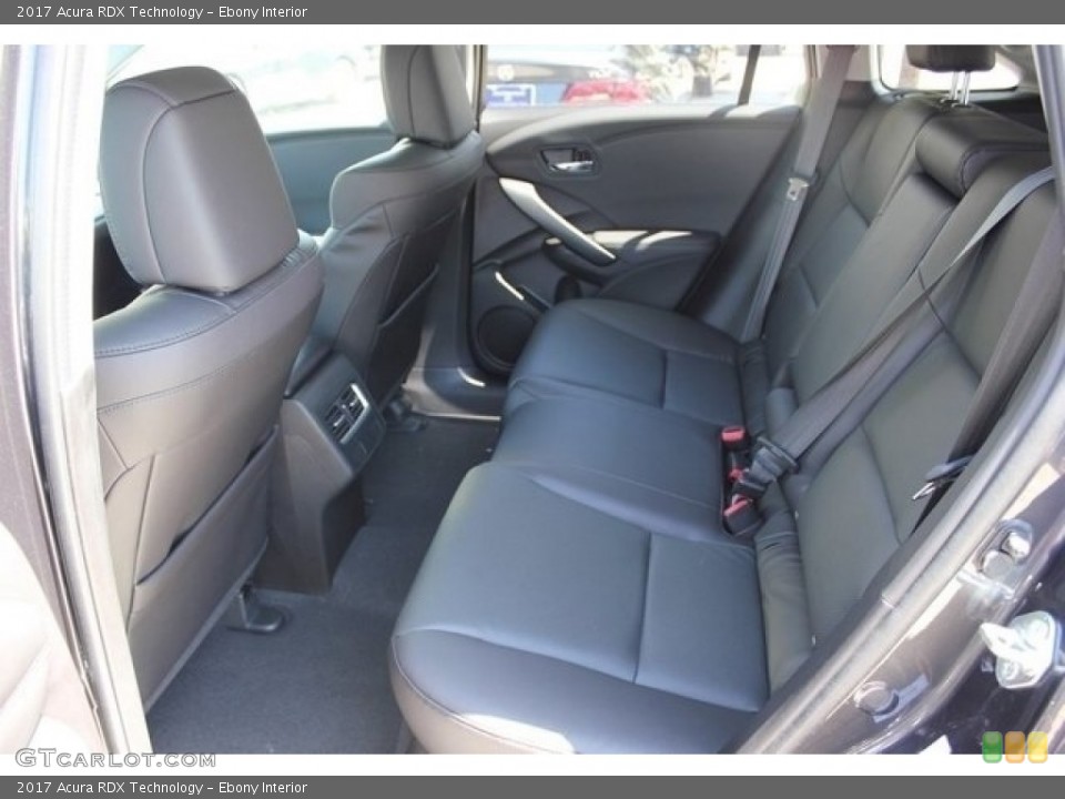 Ebony Interior Rear Seat for the 2017 Acura RDX Technology #112155099
