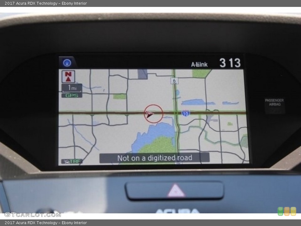 Ebony Interior Navigation for the 2017 Acura RDX Technology #112155400