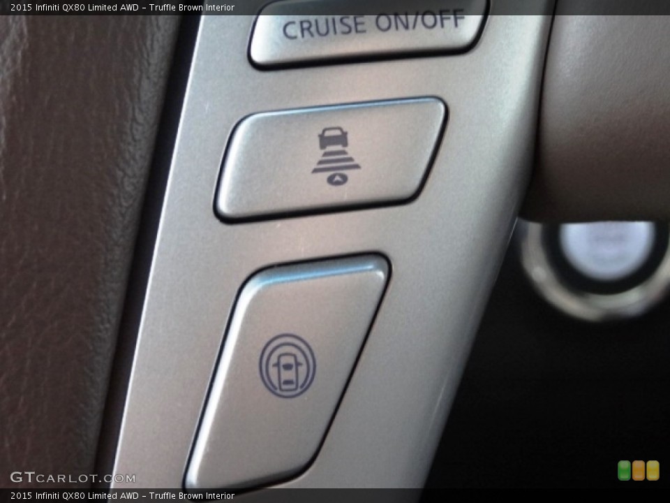Truffle Brown Interior Controls for the 2015 Infiniti QX80 Limited AWD #112161871