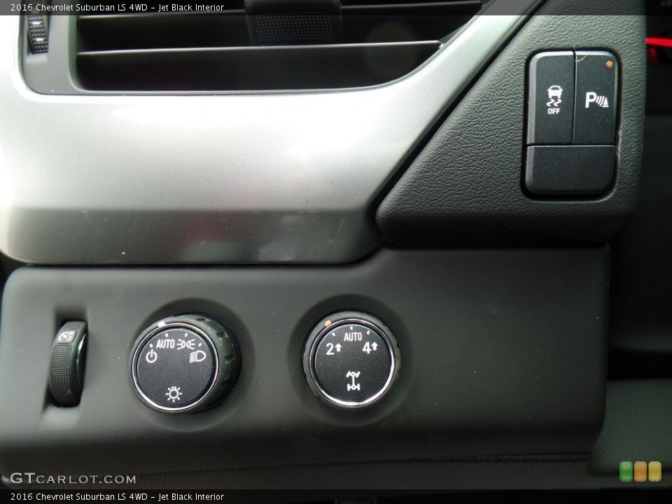 Jet Black Interior Controls for the 2016 Chevrolet Suburban LS 4WD #112162858