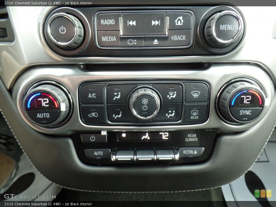 Jet Black Interior Controls for the 2016 Chevrolet Suburban LS 4WD #112163131