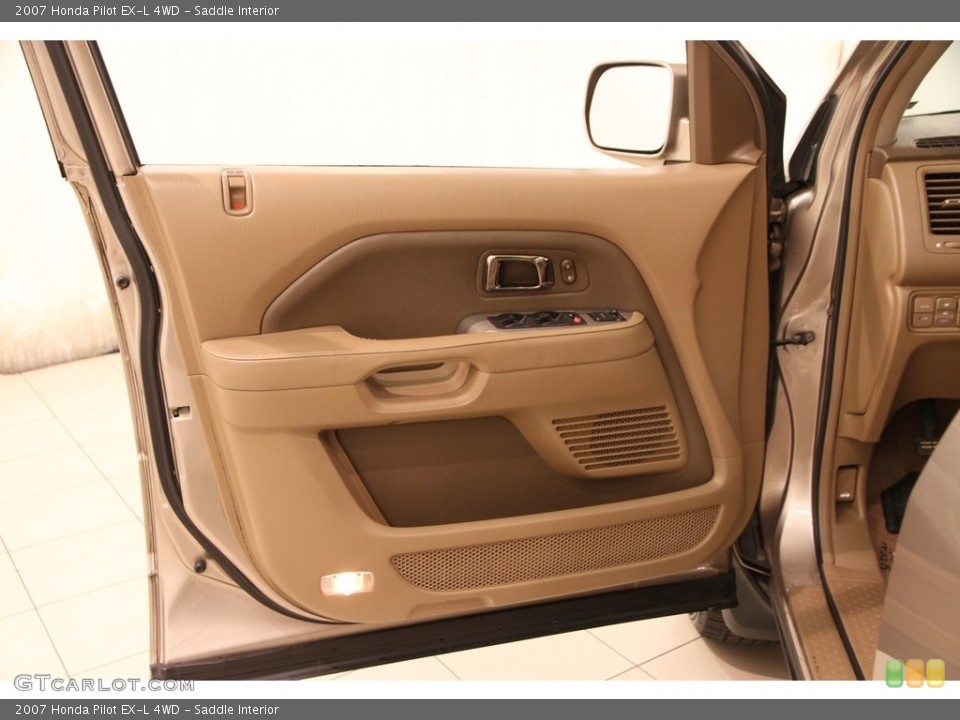 Saddle Interior Door Panel for the 2007 Honda Pilot EX-L 4WD #112170739