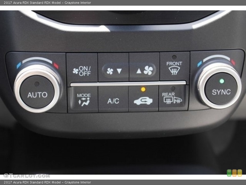 Graystone Interior Controls for the 2017 Acura RDX  #112179286