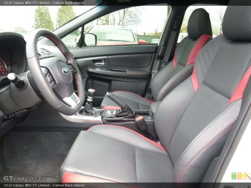 Carbon Black Interior Front Seat for the 2016 Subaru WRX STI Limited #112186224