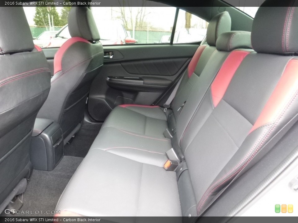 Carbon Black Interior Rear Seat for the 2016 Subaru WRX STI Limited #112186245