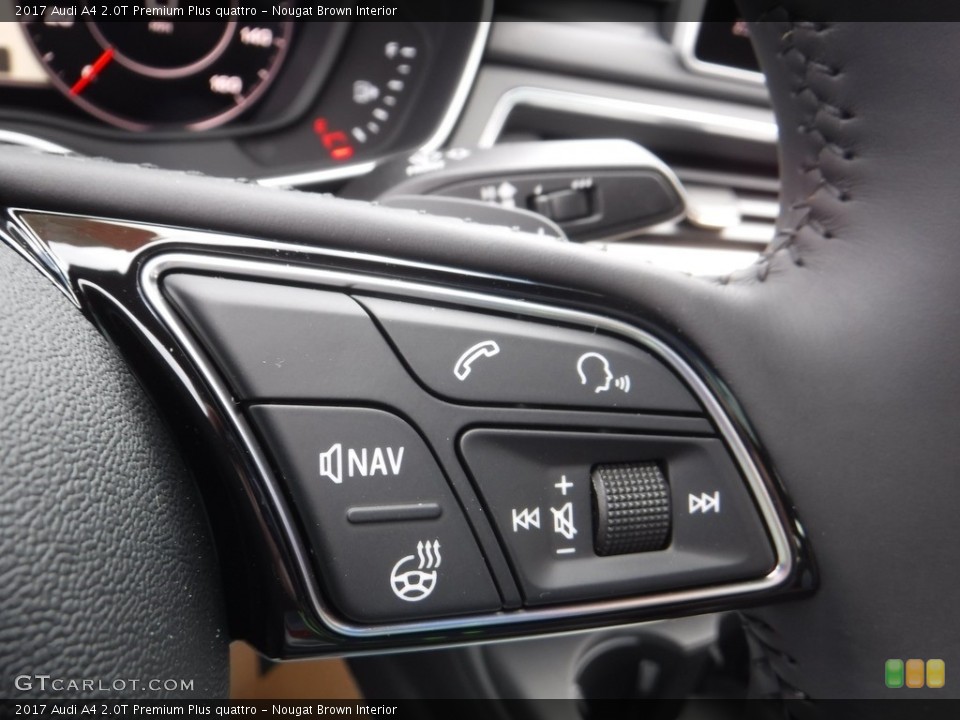 Nougat Brown Interior Controls for the 2017 Audi A4 2.0T Premium Plus quattro #112189257
