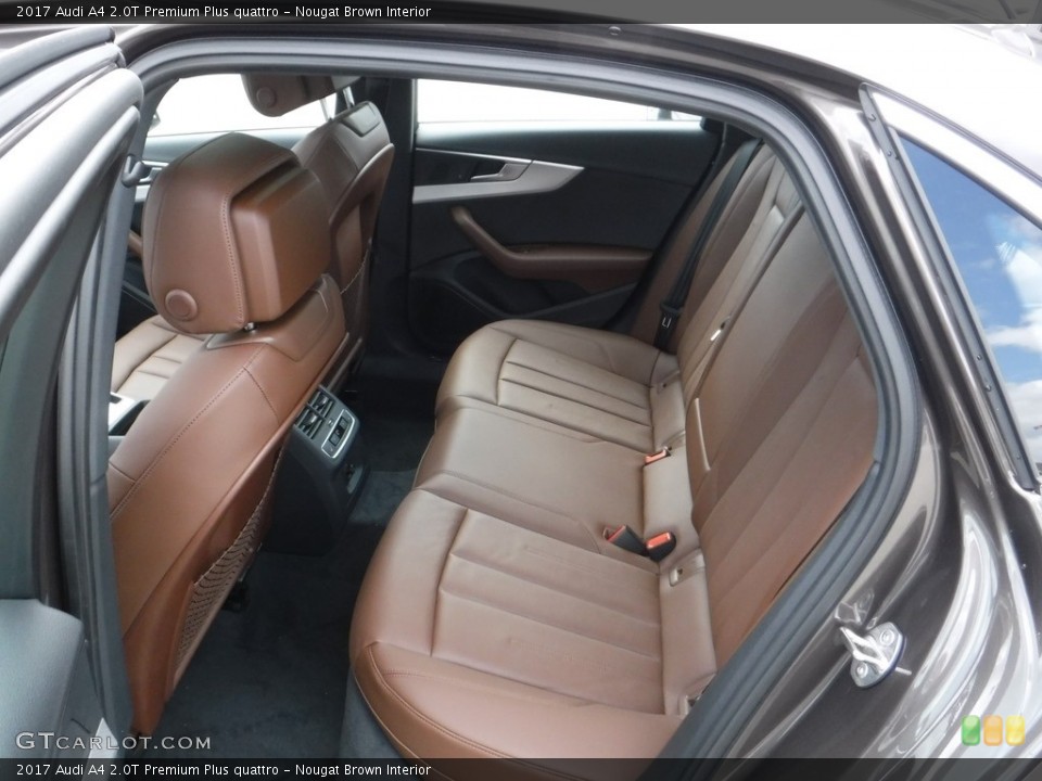 Nougat Brown Interior Rear Seat for the 2017 Audi A4 2.0T Premium Plus quattro #112189422
