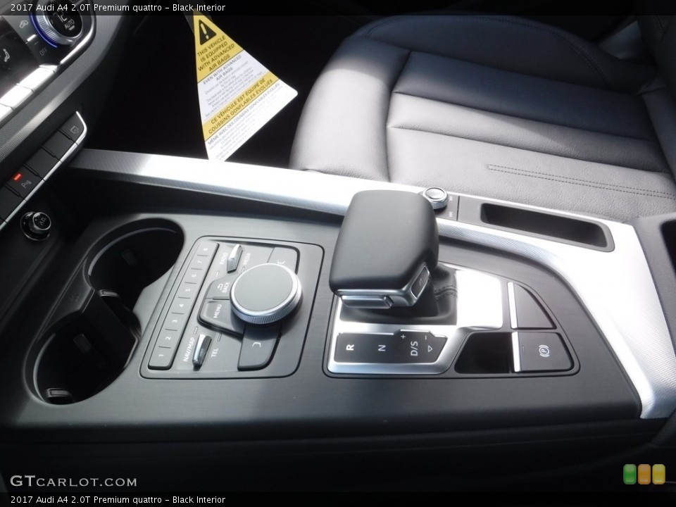Black Interior Controls for the 2017 Audi A4 2.0T Premium quattro #112190154