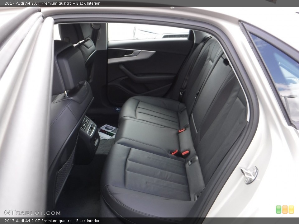 Black Interior Rear Seat for the 2017 Audi A4 2.0T Premium quattro #112190313
