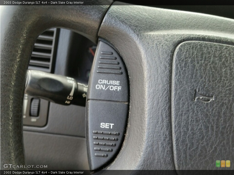 Dark Slate Gray Interior Controls for the 2003 Dodge Durango SLT 4x4 #112190532