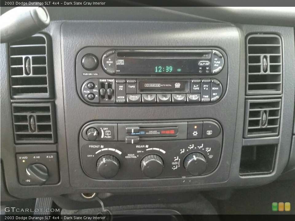 Dark Slate Gray Interior Controls for the 2003 Dodge Durango SLT 4x4 #112190646