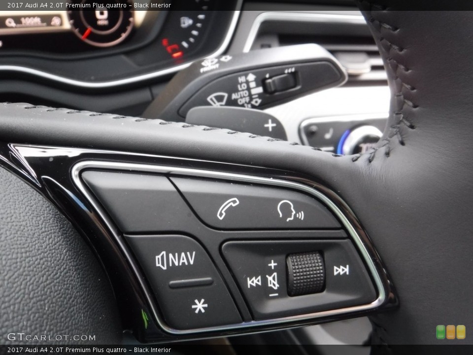 Black Interior Controls for the 2017 Audi A4 2.0T Premium Plus quattro #112191207