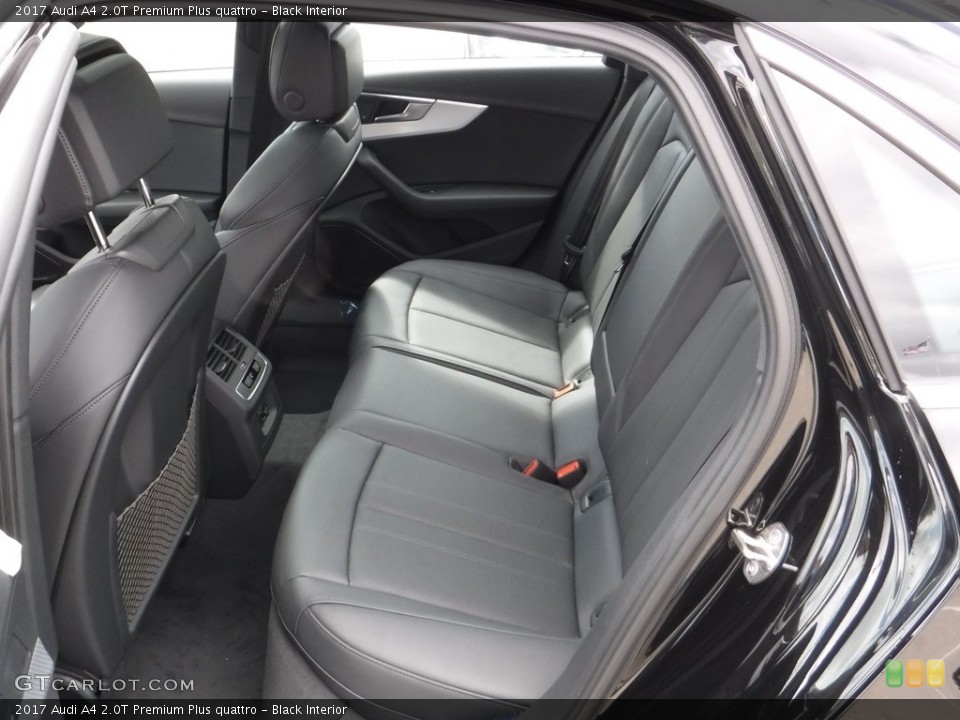 Black Interior Rear Seat for the 2017 Audi A4 2.0T Premium Plus quattro #112191255