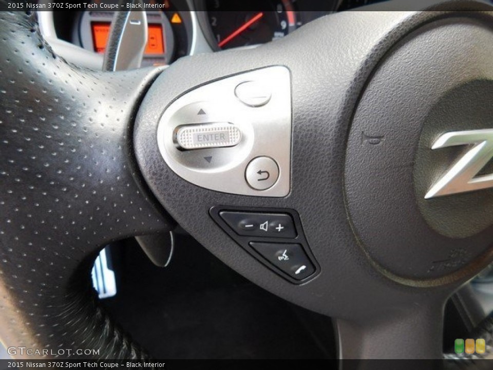 Black Interior Controls for the 2015 Nissan 370Z Sport Tech Coupe #112207407