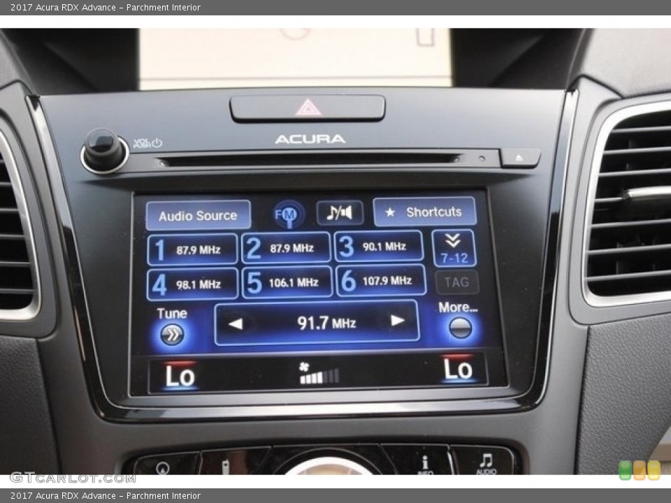 Parchment Interior Controls for the 2017 Acura RDX Advance #112223000
